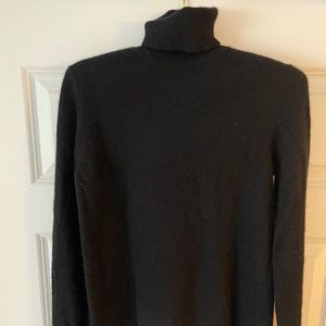 J Crew Cashmere Turtleneck Sweater, Black, Size S